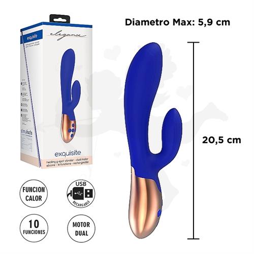 Estimulador de punto g con vibrador de clitoris